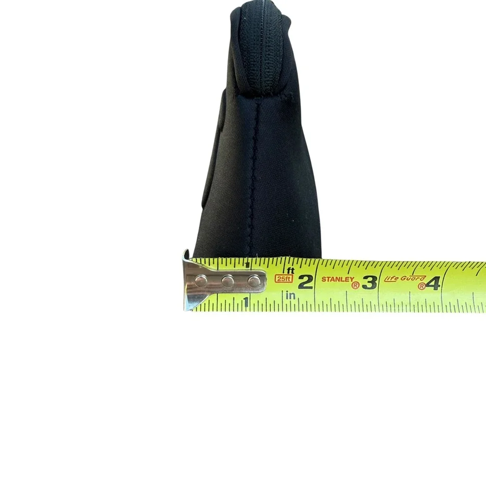 SKIMS Black Neoprene Case‎ Makeup Travel Bag Pouch Cosmetic Organizer New